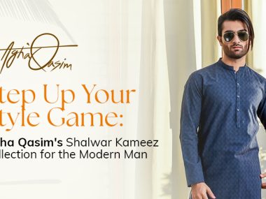Step Up Your Style Game Agha Qasim's Shalwar Kameez Collection for the Modern Man
